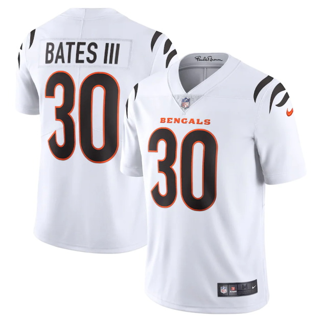 mens nike jessie bates iii white cincinnati bengals vapor limited jersey